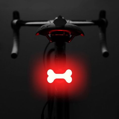 Fanale posteriore a LED per bicicletta, 5 modalità di illuminazione, ricaricabile tramite USB, impermeabile IPX3. (1/5)