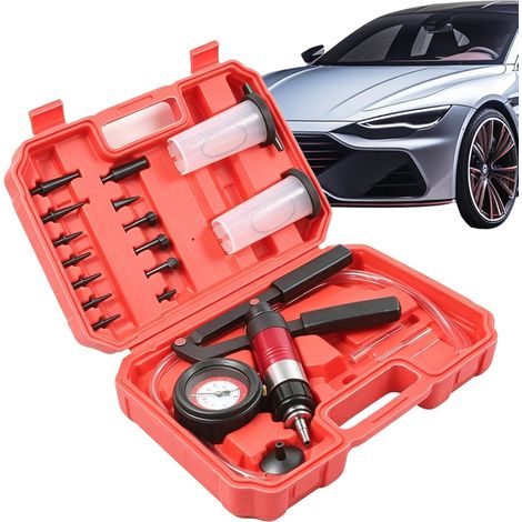 Pompe à vide manuelle, multifonction portable, outils pour purger les freins, pour voiture, moto, camion, extraction et remplissage de liquide (1/5)