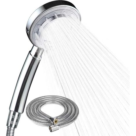 Douchette à main à 3 modes, économique en eau, 1,5 m, en acier inoxydable, avec flexible, pour une utilisation quotidienne dans la salle de bain.-AquaForge (1/4)