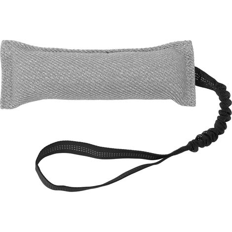 Jouet de remorqueur d'oreiller de morsure de chien avec la traction interactive résistante de poignée élastique pour l'entraînement gris (1/5)