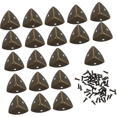 20 protège-coins pour meubles, zinc, avec vis, pour meubles (1/5)