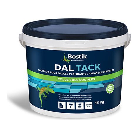 Bostik – Colle dalle moquette plombante amovible – Fixateur anti-glisse pour feutre et bitume – Prêt à l'emploi – Faible consommation 100 gr/m²