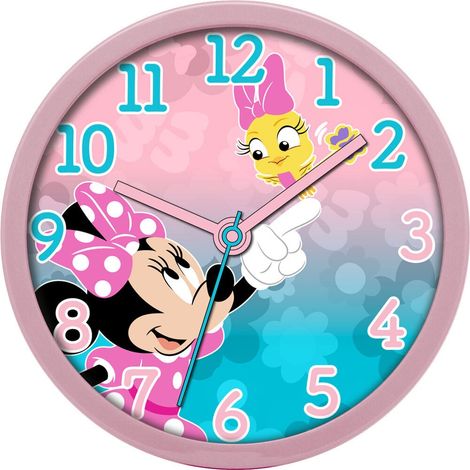 Minnie Maus Wanduhr Dekoratives Design Leicht Zu Lesen