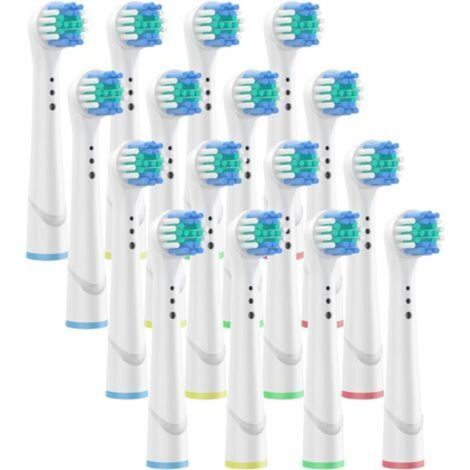 Ersatzbürstenköpfe für Oral-B Precision Clean elektrische Zahnbürsten – 16er-Packung