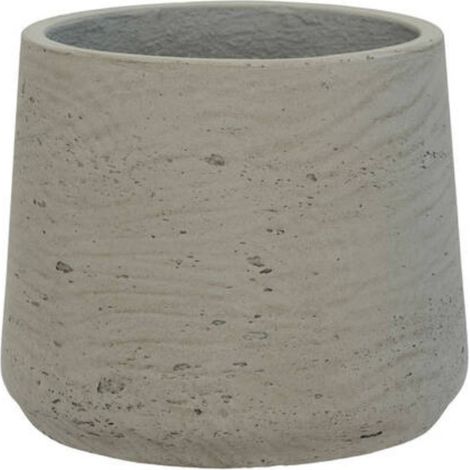 Pot Patt XL Gris Effet béton 20cm (1/2)