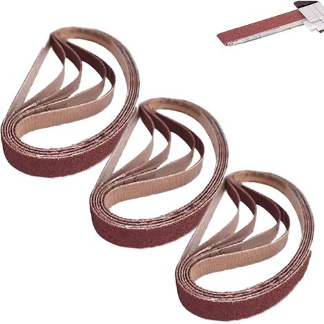 Courroie Abrasive 457X13mm Ponceuse ultra-fine en Oxyde d'aluminium 60-1000 outils de Ponceuse à Bande pour le Travail du bois, Polissage des Métaux (1/5)