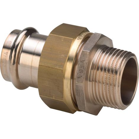 Viega Seapress Verschraubung 0365, d. 22mm x R 1/2", CuNiFe-Legierung (1/3)