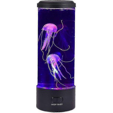 Mehrfarbige LED-Lavalampe in Quallenform, USB-aufladbares Nachtlicht, runde Stimmungsleuchte für Schreibtisch und Wohnaccessoires