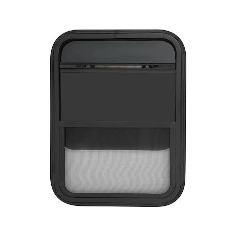 Fenêtre coulissante verticale pour camping-car - Fenêtre latérale coulissante avec moustiquaire - Fenêtre coulissante pour camping-car, caravane - 450 x 600 mm (1/5)