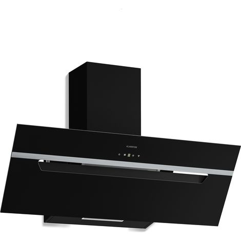 Klarstein Campana extractora BigBite sin techo  Modo extracción y recirculación  Vidrio de seguridad  417 m³/h  60 cm