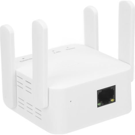 Répéteur Wi-Fi double bande 2,4 GHz/5 GHz avec 4 antennes et débit de 1200 Mbps. Prise 100-240 V. (1/5)