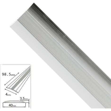 Klebestreifen für Teppiche aus Metall Silber 98,5 cm.