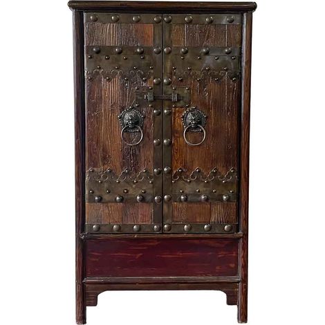 Armario de madera marrón 100x45x180 (1/5)