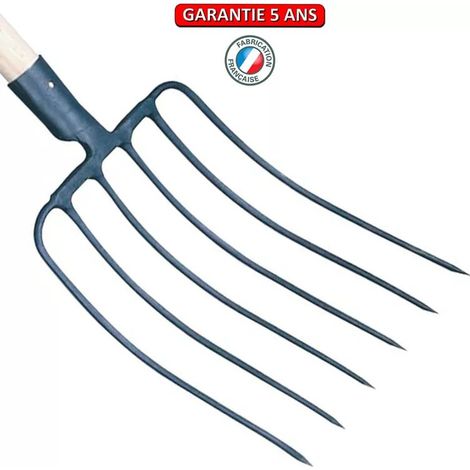 6-zinkige Silagegabel mit Apfelgriff Outils Perrin