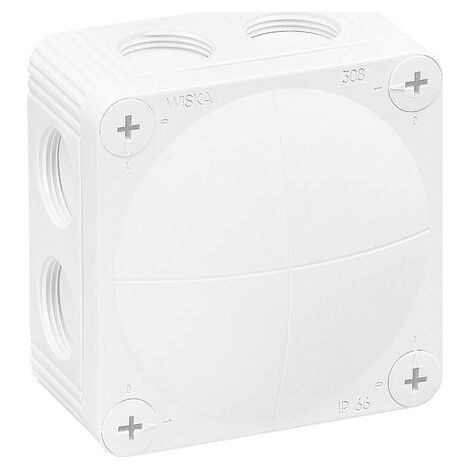 Boîte de dérivation Wiska 10060610 (L x l x H) 85 x 85 x 51 mm blanc IP66 X99429 (1/4)