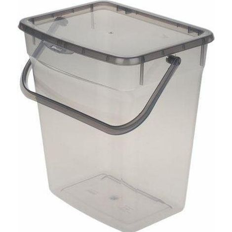 Plast-Team Contenedor de almacenamiento gris transparente 10 litros (1/2)