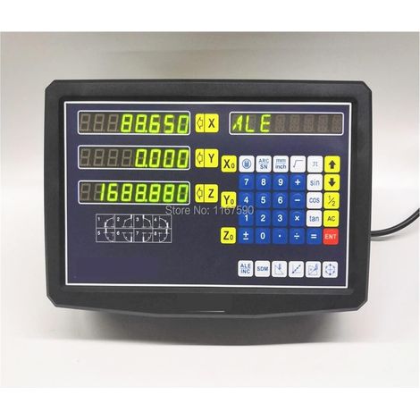 Échelle linéaire numérique Lecture numérique à 3 Axes avec échelle linéaire 100-1020mm 5um Res Kits complets d'encodeur linéaire pour la Machine de Tour de fraisage de Moulin (1/5)