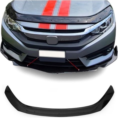 Deflecteurs d'air Capot de Voiture pour Honda Civic 2016-2021 Acrylique Noir (1/4)