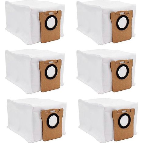 6er-Pack Ersatzstaubbeutel für Xiaomi Mijia B101CN/Dream S10 Pro/Dream L10S Ultra/X10+/B101GL Ro