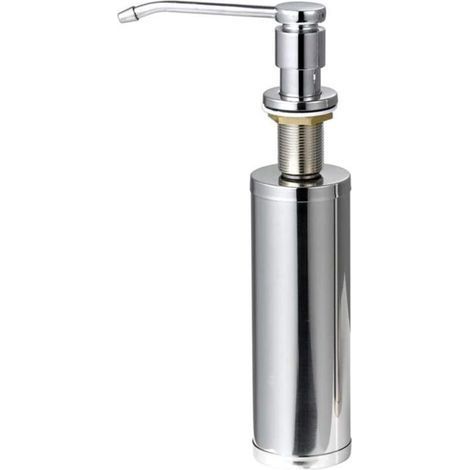 Kitchen Sink Liquid Dispenser, Kitchen Sink Soap Dispenser with 11 Oz Soap Bottle, Stainless Steel (1/5)