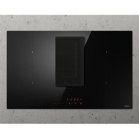 Elica – PRF0182322 – Table induction aspirante – Plaque avec hotte intégrée – 4 foyers – Extraction ou recyclage – Filtre à charbon inclus (1/7)