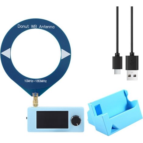 Kit récepteur radio SI4732 + support + antenne, écran 1,9 pouce, 10 kHz-180 MHz, radio ondes courtes FM/AM/LSB/USB, mini radio SI4732