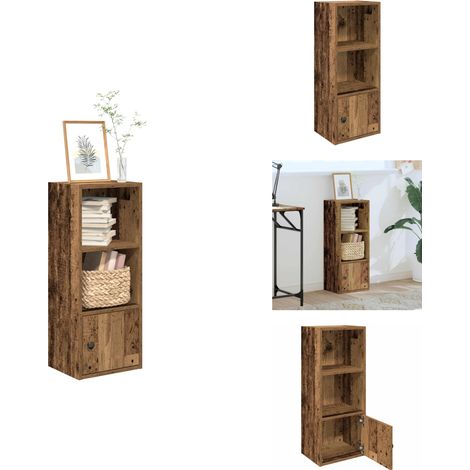 Bücherregal Altholz-Optik 31x24x77 cm Holzwerkstoff - Bücherregal - Bücherregale - Bücherschrank - Lagerschrank (1/5)