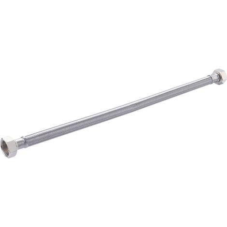 Flexible de Acero Inox Hembra Igual QUICK PLOMBERIE - Hembra Hembra 3/4 Paso Interior DN13mm Longitud 500mm