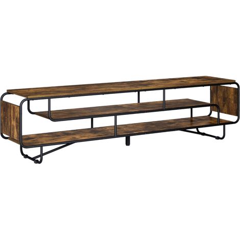 vidaXL TV Stand 180 x 36 x 45 cm Smoked Oak Engineered Wood (1/5)