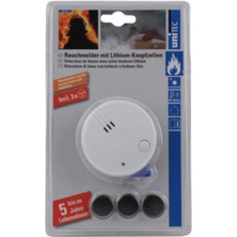 Détecteur de fumée unitec 46781 sans fil 85 dB