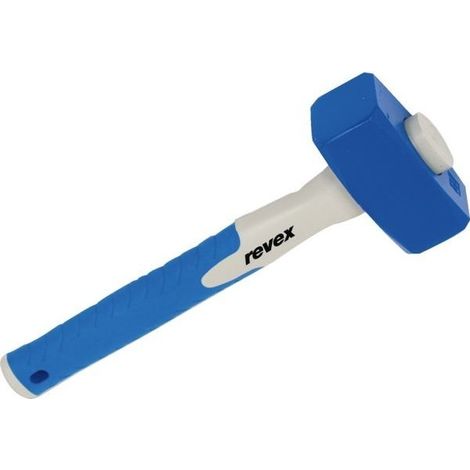 Mazza quadrata con impugnatura tri-materiale REVEX 1,25 kg - 016417