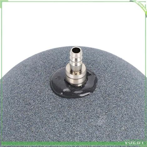 Pierre à bulles - FAFEICY - 12 cm - Connecteur acier inoxydable - Forme pierre givrée - Débit d'air uniforme (1/5)