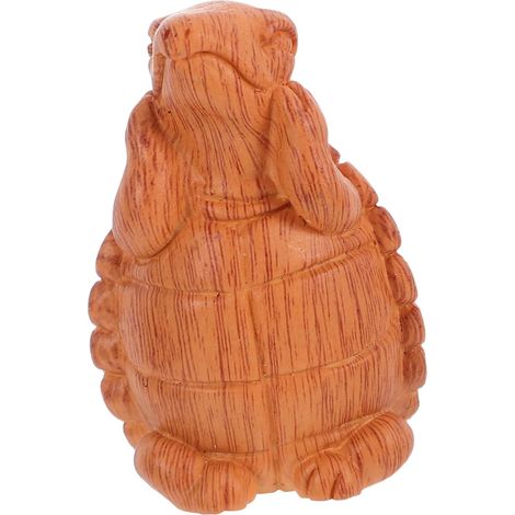 schildkrötenstatue Aus Holz Für Sukkulenten pflanzgefäß