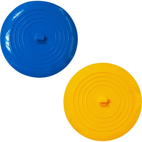 Bouchon De Drain - Bouchon En Silicone Souple 15 cm - Pour Évier Cuisine Salle De Bain Machine À Laver - Lot De 2 (1/5)