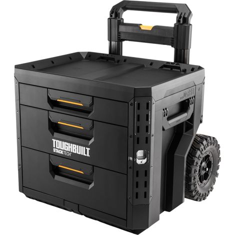 Caja de herramientas con ruedas Toughbuilt STACKTECH con cerradura y 3 cajones (TB-B1-D-R93)