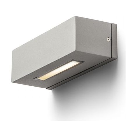 Faretto applique WOOP da parete grigio argento  230V R7s 78mm 48W IP54