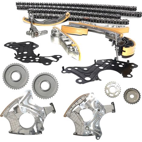 Kit tensor de cadena de distribución, material de acero, dimensiones estándar, compatibilidad con Audi, rendimiento óptimo, garantía de calidad. (1/5)