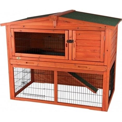 Trixie Natura Clapier pour petits animaux marron 124x102x78 cm (1/5)