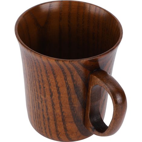 Tasses à eau et à café en bois avec anse, accessoires pour le petit-déjeuner et le lait, décoration intérieure (1/5)