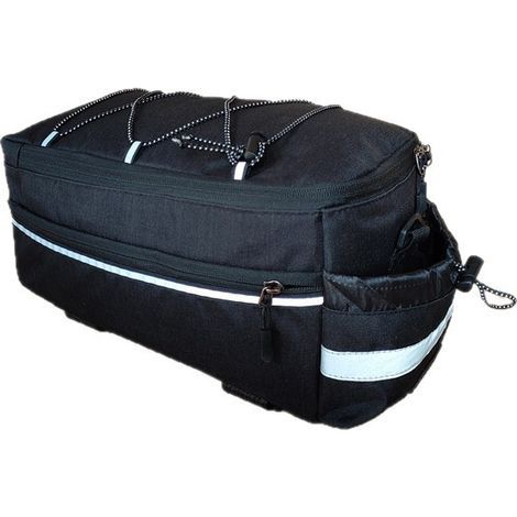 Sacoche de transport pour vélo (1 pièce), sac de vélo, sac de transport de bagages, sac isotherme pour vélo, sac de transport pour vélo (noir) (1/5)