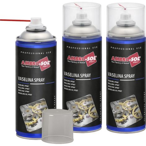 3 Bombolette di Vasellina Spray 400 ml - Olio Tecnico di vaselina - Lubrificante, anti-ossidante, protettivo, incolore e inodore (1/5)