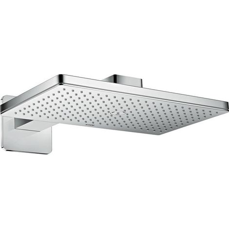 Douche tête 460 x 300 1jetavec bras de douche 450 mm, rosace SoftCube chroméé