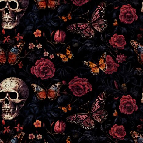 Tela decorativa para exteriores Oxford - Motivo de calavera I DX4483 (1/5)