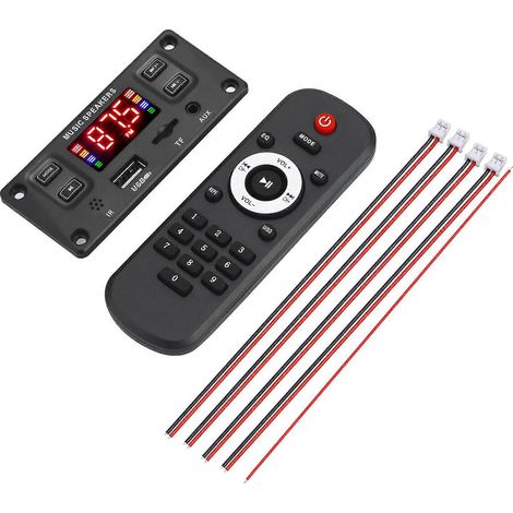 Carte Décodeur Audio Bluetooth Compatible - Prise en Charge MP3/WMA/WAV/APE/FLAC sans Perte - Télécommande Fournie (1/4)
