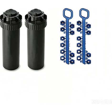 Lot de 2 Arroseur Rain Bird 5004-PC. Turbine portée de 7,6 à 15,2 mètres. Filetage femelle 3/4'' Arrosage professionnel de jardi