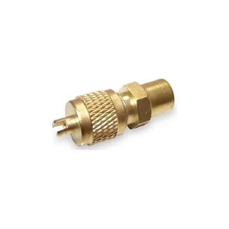 Válvula de Obús para Soldar 1/4"  Con Llave de Cierre Económica  Válvula de Carga Refrigeración Aire Acondicionado