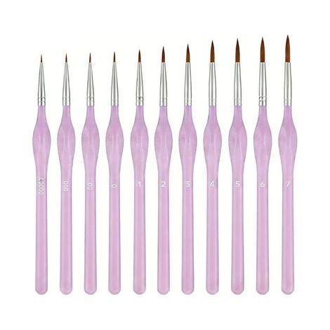 Pinceau détail Pinceau Set pour peintures acryliques artiste modélisme miniature (1/3)