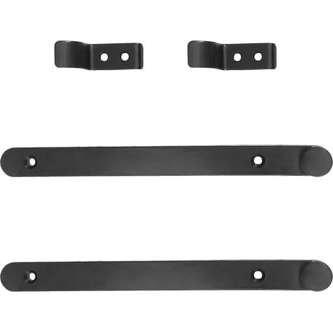 Guide de porte rabattable , d'armoire en plastique noir pour armoire, (1/5)