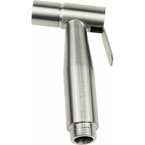 Douchette Bidet pour WC Acier Inoxydable Pulvérisateur de Couches Pulvérisateur à Bidet Manuel pour l'hygiène personnelle Douche Salle de Bain WC -Argent -,FOREHILL (1/5)