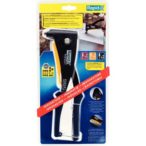 RAPID RP40 Pinza multirivettatrice per rivetti in alluminio e acciaio inox Ø3.2/4/4.8mm RAPID